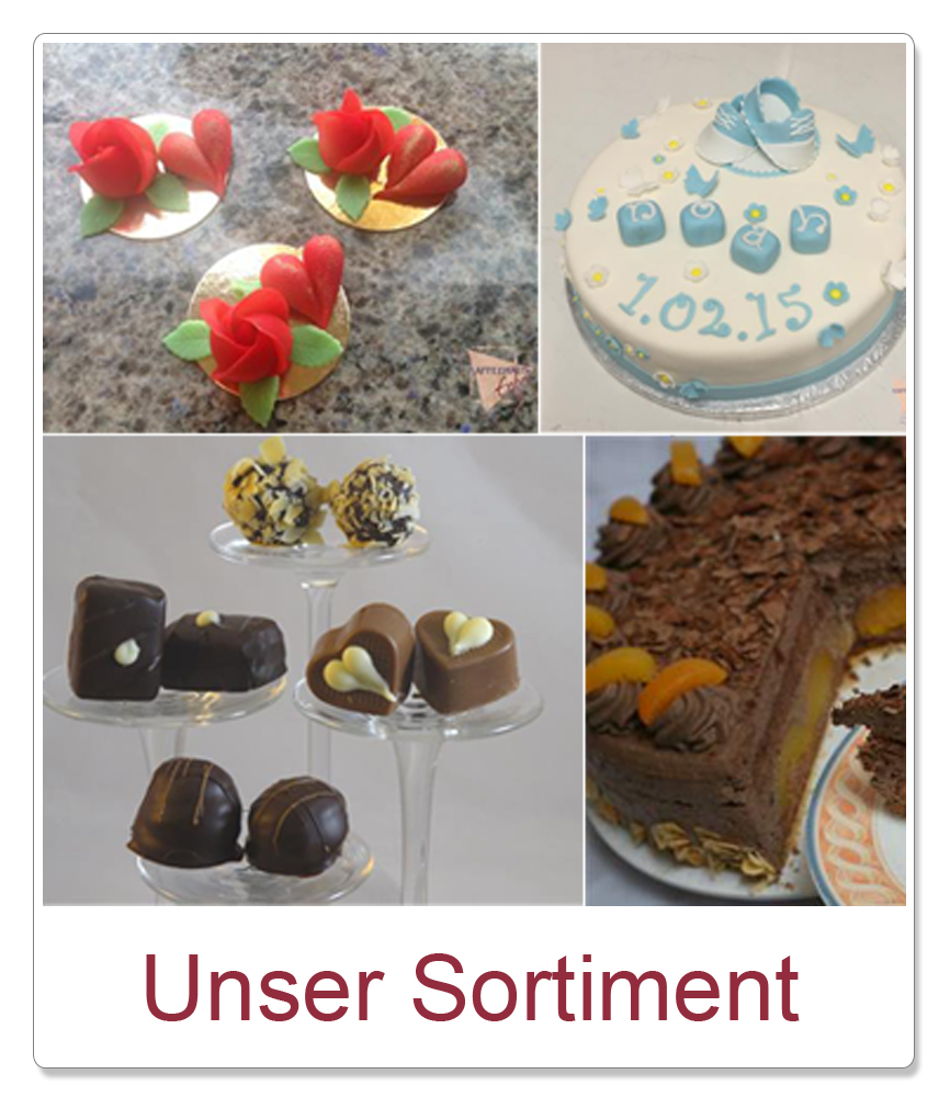 Unser Sortiment: Kuchen, Torten, Pralinen und mehr